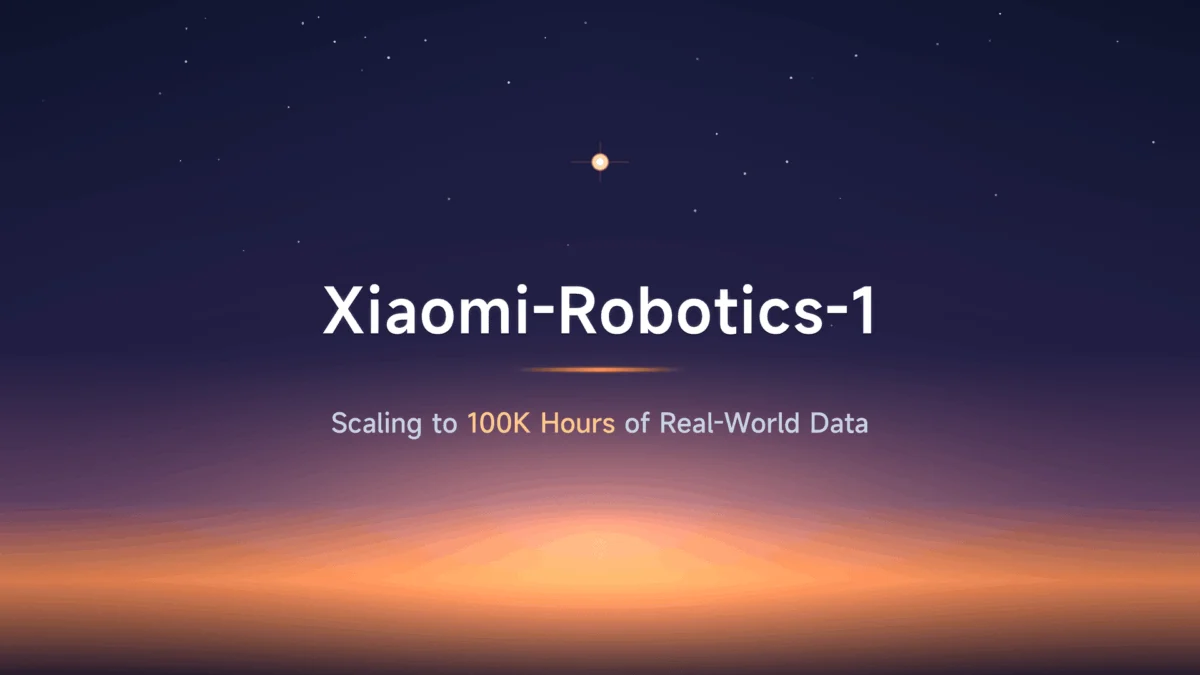 Xiaomi Open-Sources Advanced Embodied AI Foundation Model, Xiaomi-Robotics-1, Signaling New Era for Robotics Development